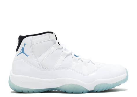 white and blue jordan 11s.